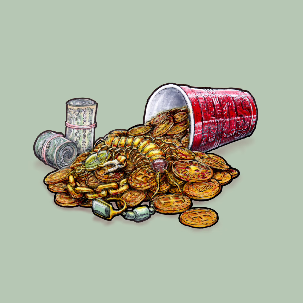 High-resolution scan of finished illustration